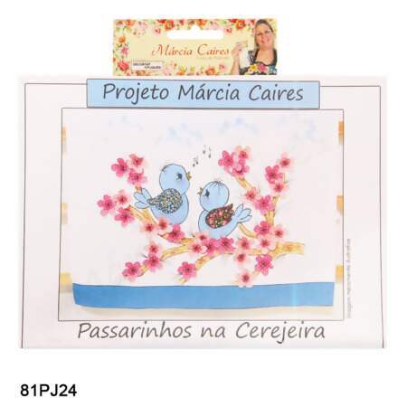 Projeto Márcia Caires Passarinhos na Cerejeira 81PJ24 Und